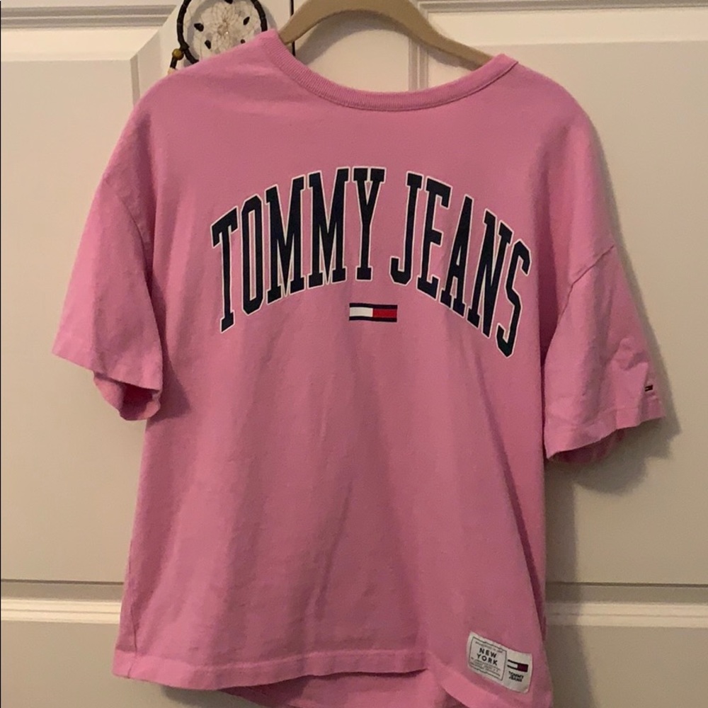 Pink Tommy Hilfiger Jeans t-shirt